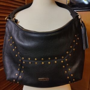 Harley-Davidson Women's Midnight Rider Studded Leather HOBO Purse